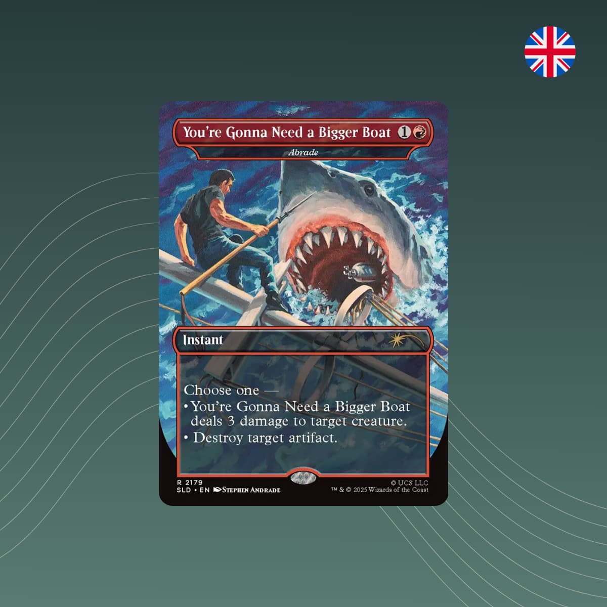 MTG - Abrade / You’re Gonna Need a Bigger Boat - Secret Lair x Jaws: Terror of Amity Island - Englisch