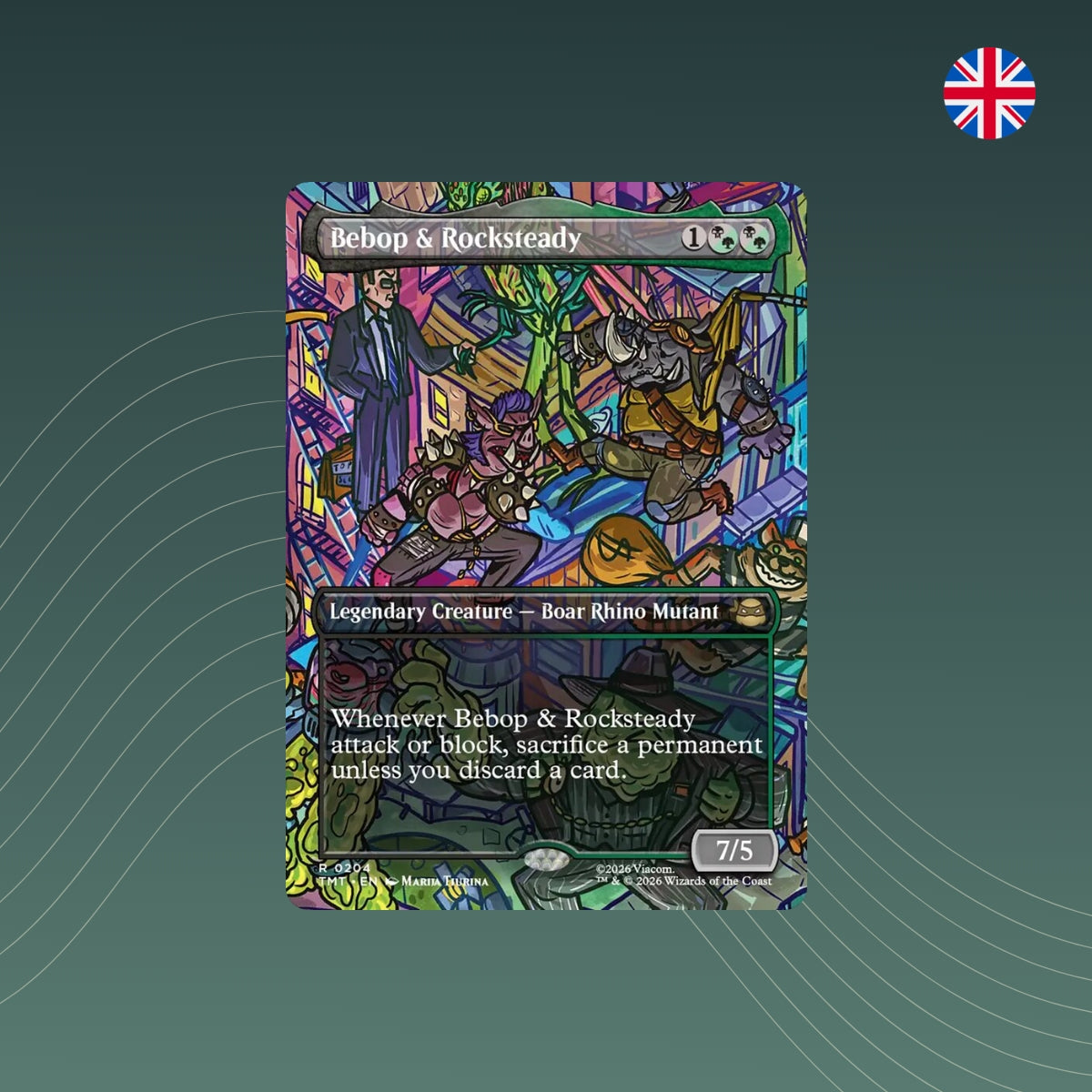 MTG - Bebop & Rocksteady V.1 - #0204 - Teenage Mutant Ninja Turtles - Showcase - Englisch
