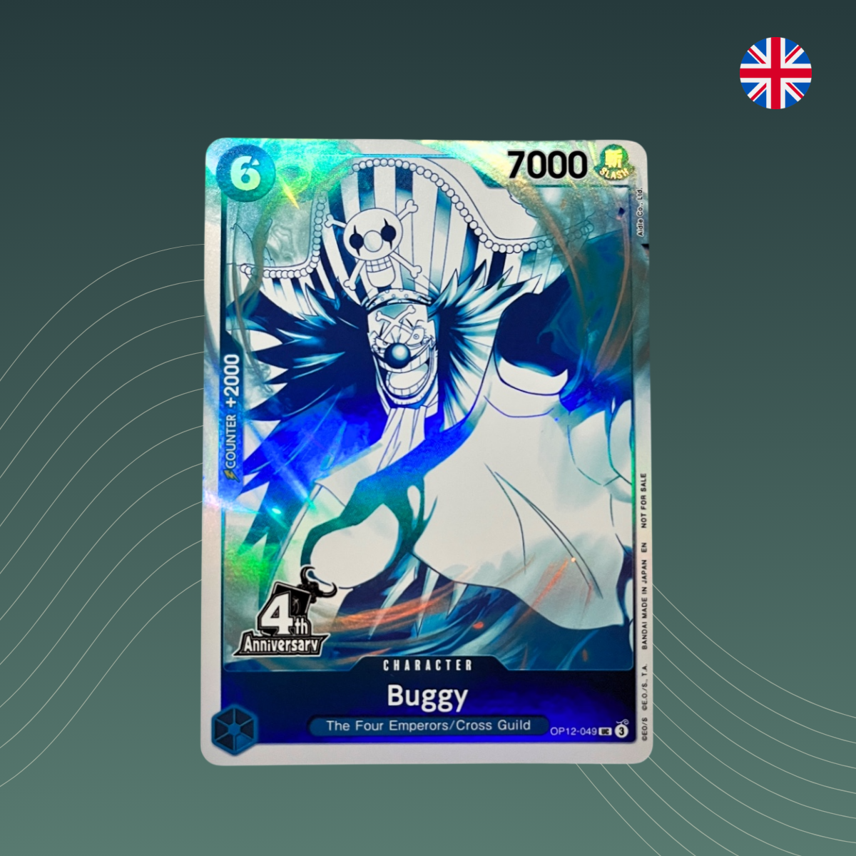 Buggy (OP12-049) V.1 - 4th Anniversary Promo - One Piece TCG - Englisch