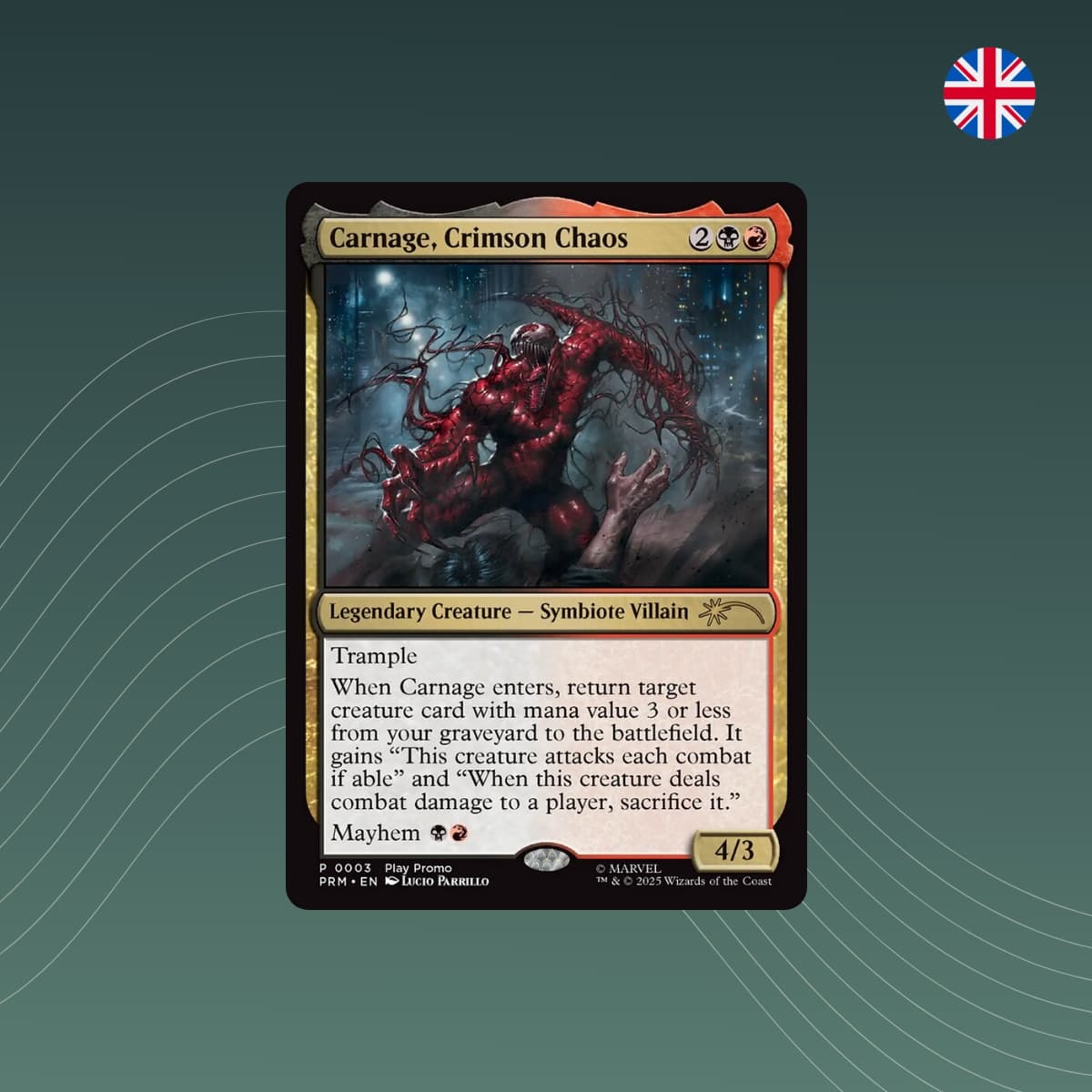 Carnage, Crimson Chaos Promo | MTG Standard Showdown