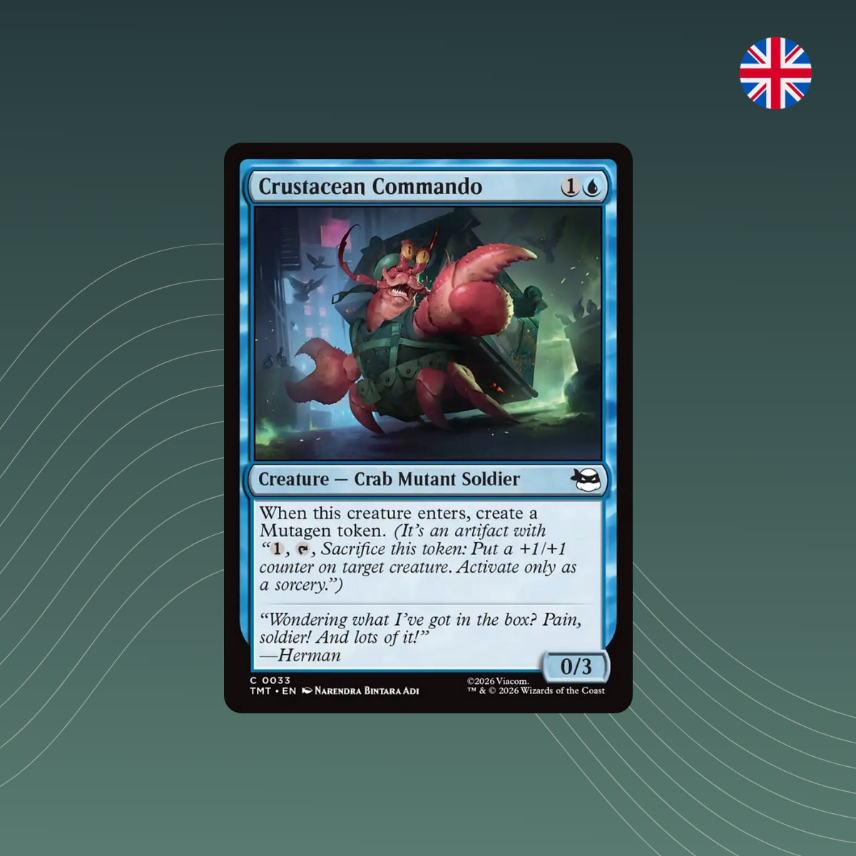 MTG - Crustacean Commando - #0033 - Teenage Mutant Ninja Turtles - Englisch