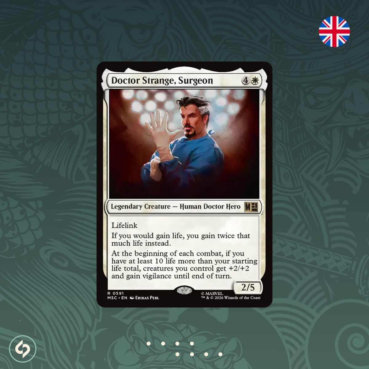 Doctor Strange, Surgeon - #0591 - MTG - Commander: Marvel Super Heroes - Englisch
