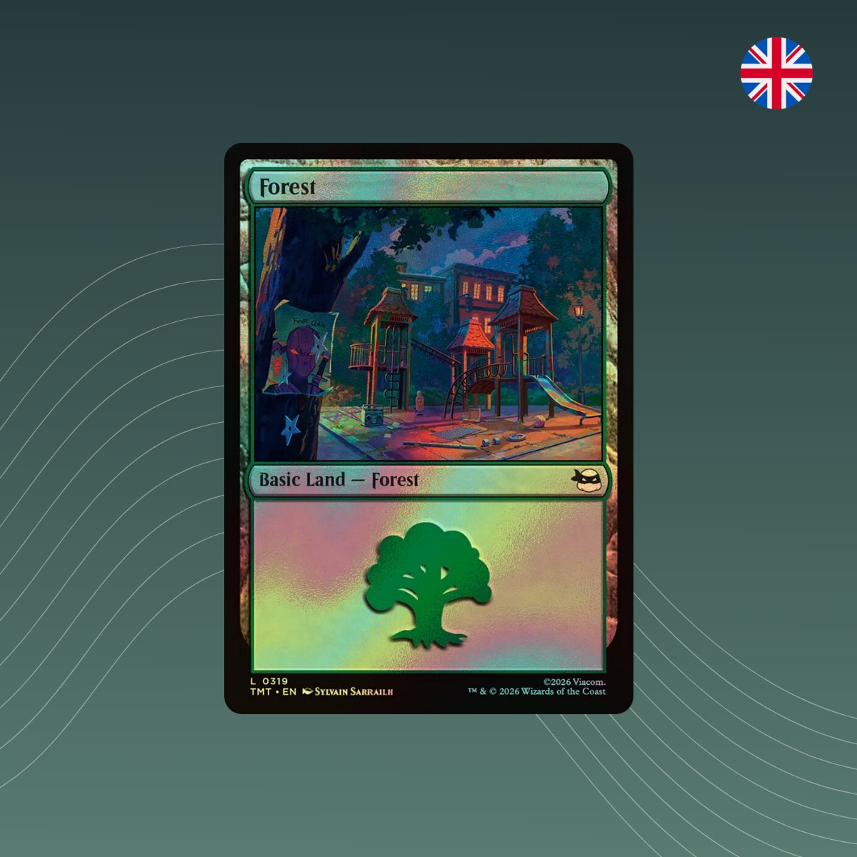 MTG - Forest - #0319 - Teenage Mutant Ninja Turtles - Foil - Englisch