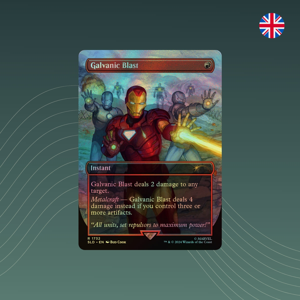 MTG - Galvanic Blast - Secret Lair x MARVEL - Showcase - Foil - Englisch
