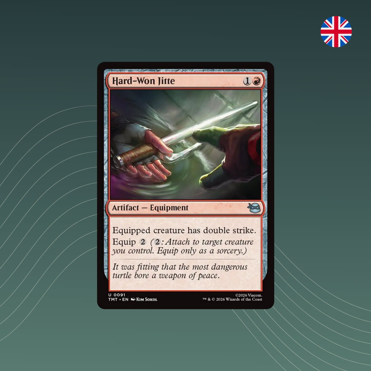 MTG - Hard-Won Jitte - #0091 - Teenage Mutant Ninja Turtles - Englisch