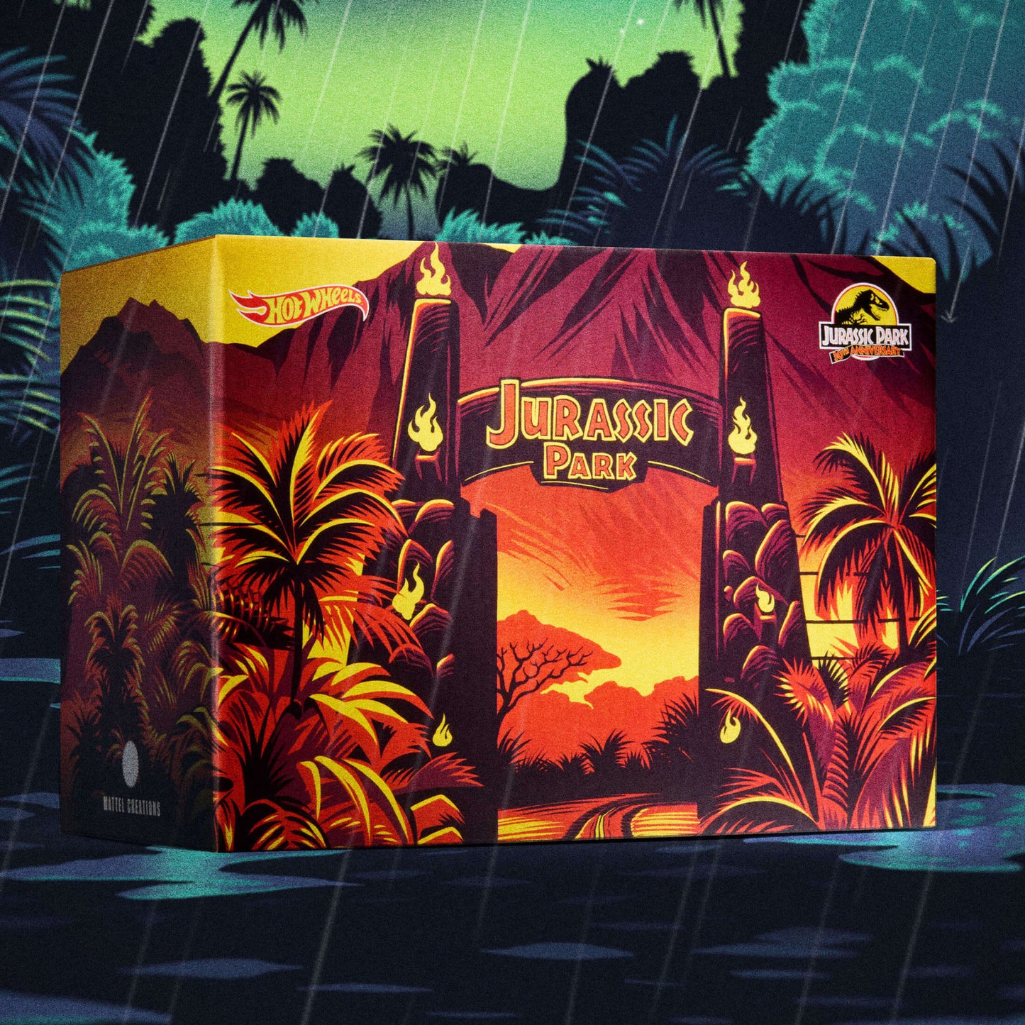 Hot Wheels Jurassic Park Jeep Wrangler & Dr. Ian Malcolm - OVP