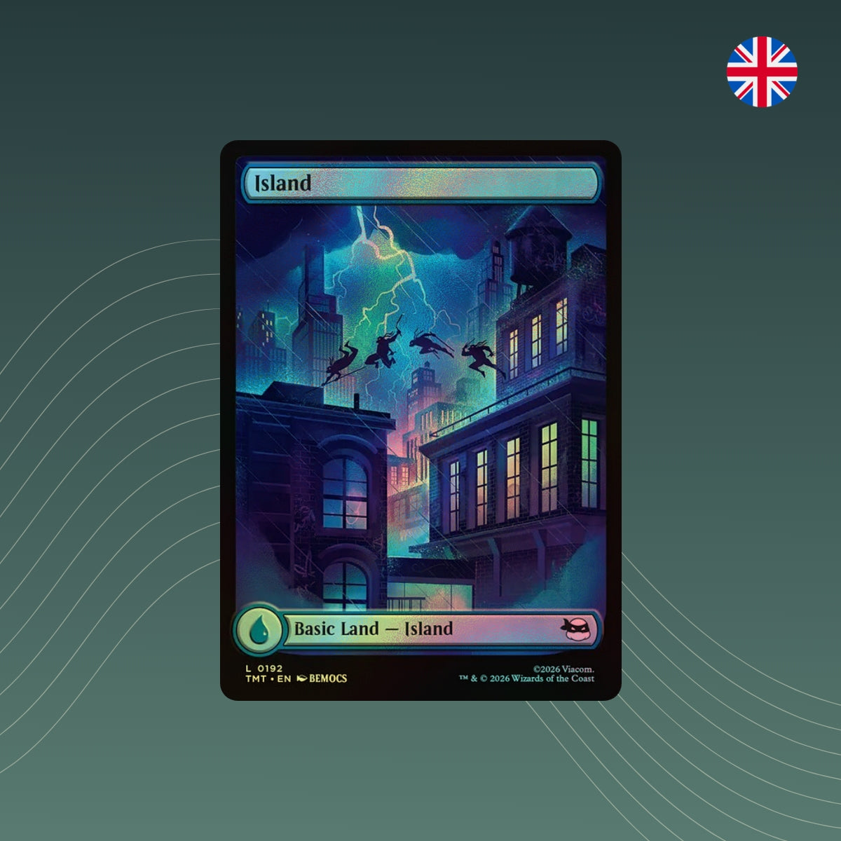 MTG - Island - #0192 - Teenage Mutant Ninja Turtles - Showcase - Foil - Englisch