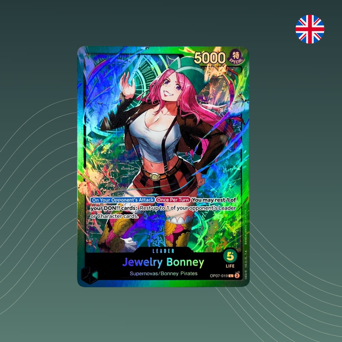 Jewelry Bonney (OP07-019) ST-24- Starter Deck: Green Jewelry Bonney-Leader_One_Piece_TCG_EN