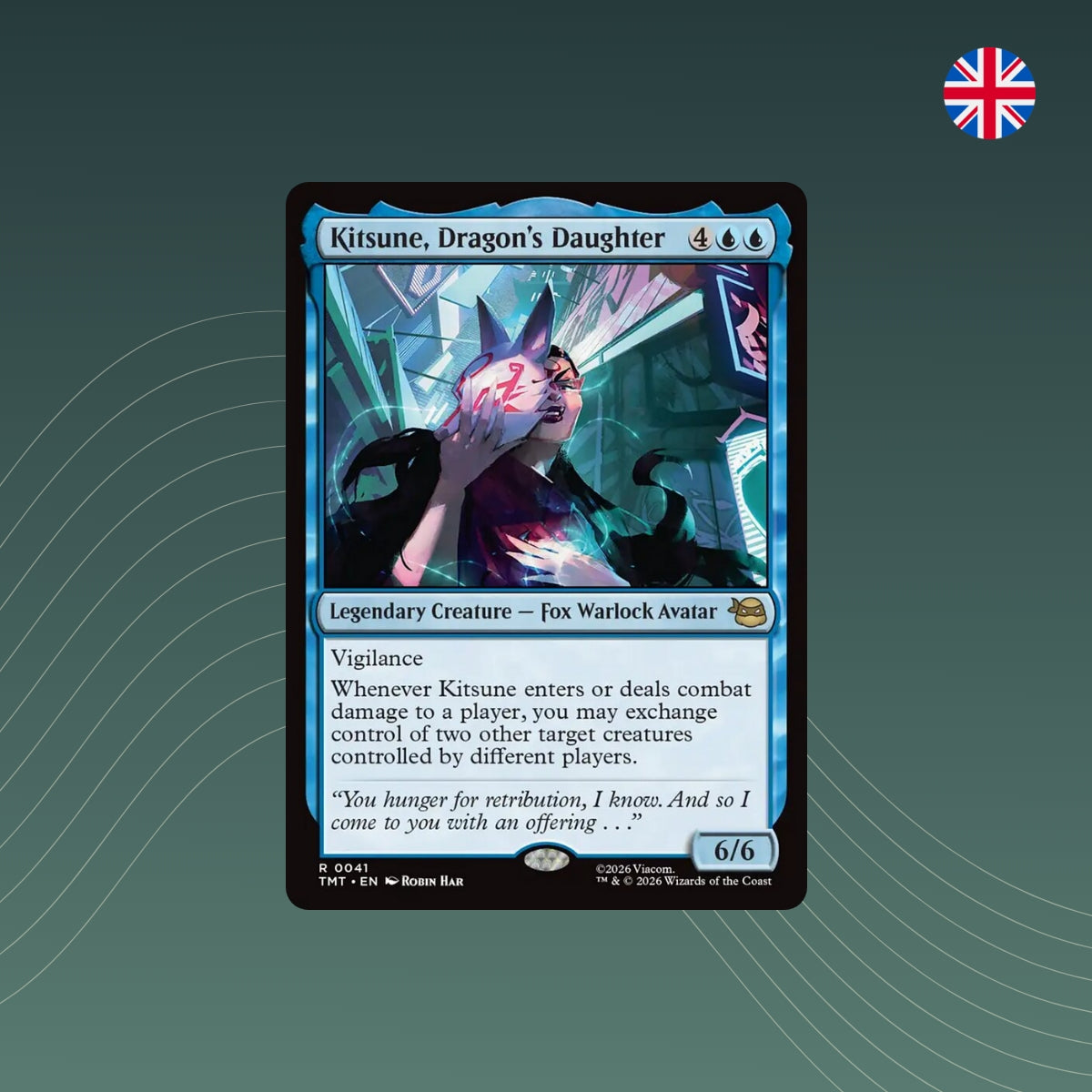 MTG - Kitsune, Dragon's Daughter - #0041 - Teenage Mutant Ninja Turtles - Englisch
