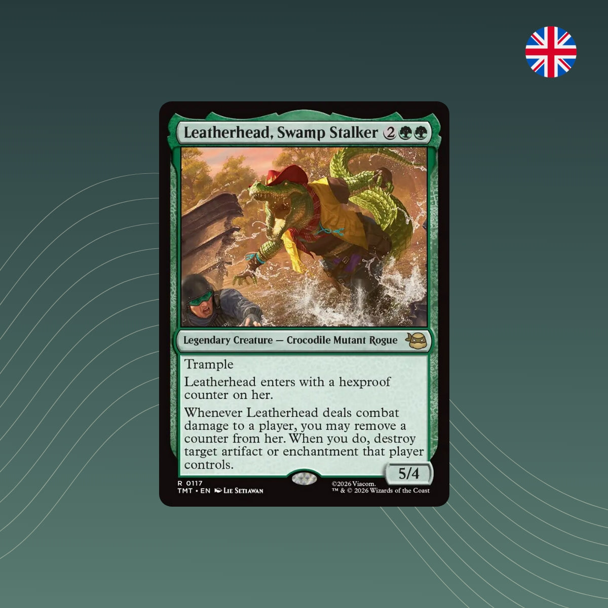 MTG - Leatherhead, Swamp Stalker - #0117 - Teenage Mutant Ninja Turtles - Englisch