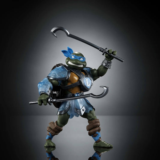 MOTU x TMNT Turtles of Grayskull - Actionfigur Leonardo 14 cm - Mattel - New-example