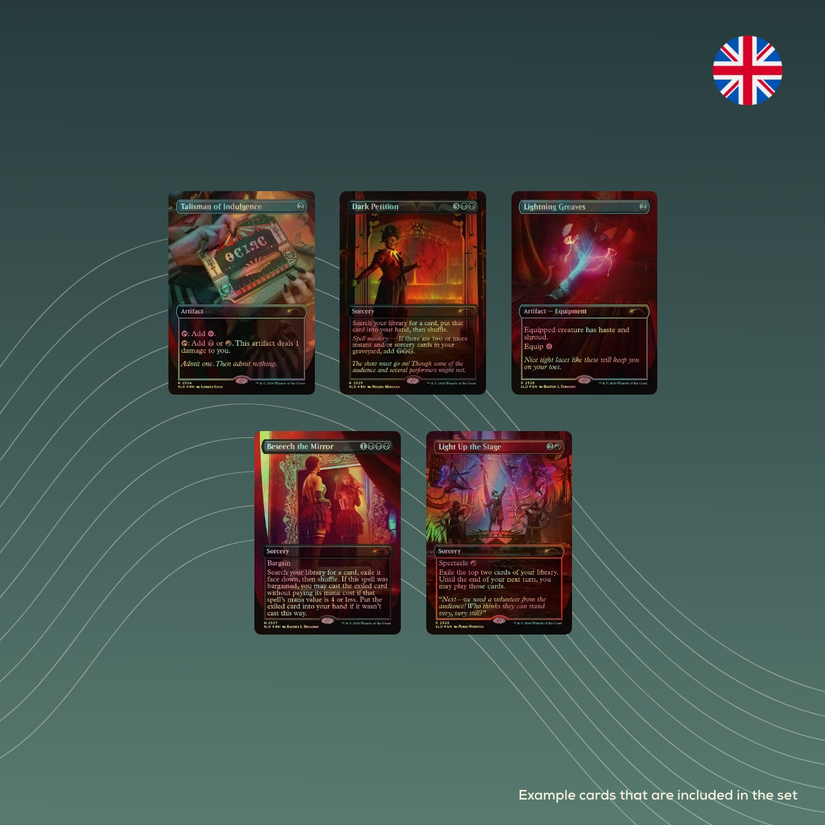 Magic: The Gathering Secret Lair: Viva las Rakdos - Traditional Foil Edition example cards
