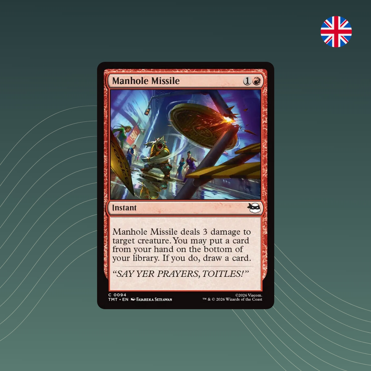 MTG - Manhole Missile - #0094 - Teenage Mutant Ninja Turtles - Englisch