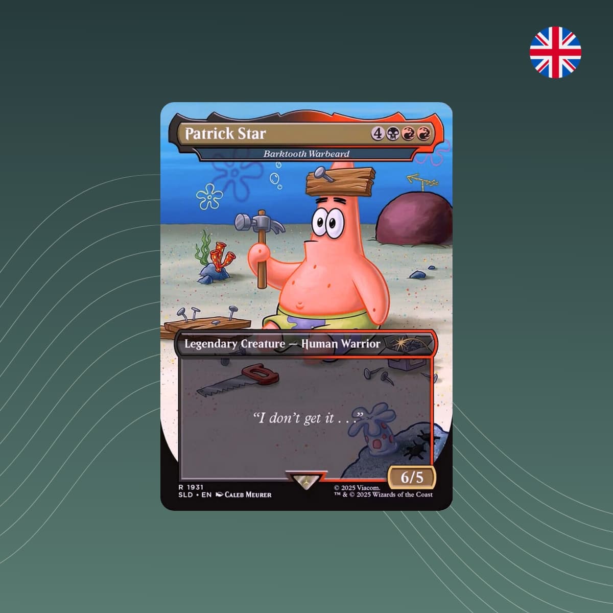 MTG - Patrick Star / Barktooth Warbeard - Secret Lair x Spongebob - Englisch - spectraltrading