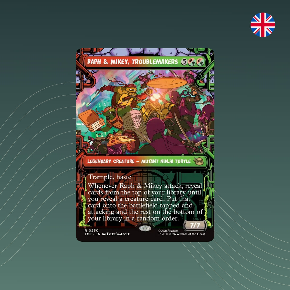 MTG - Raph & Mikey, Troublemakers - #0250 - Teenage Mutant Ninja Turtles - Showcase - Englisch