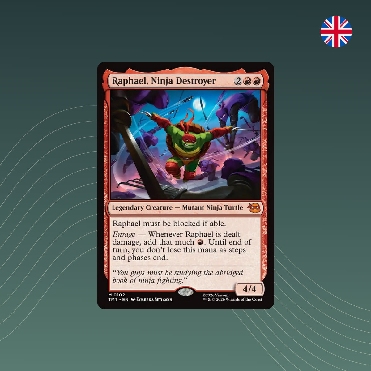 MTG - Raphael, Ninja Destroyer - #0102 - Teenage Mutant Ninja Turtles - Englisch