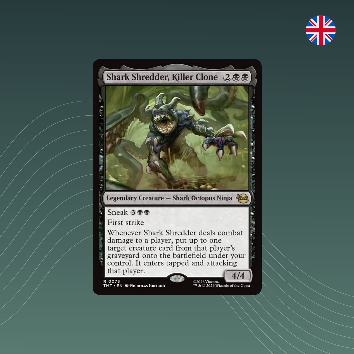 MTG - Shark Shredder, Killer Clone - #0073 - Teenage Mutant Ninja Turtles - Englisch