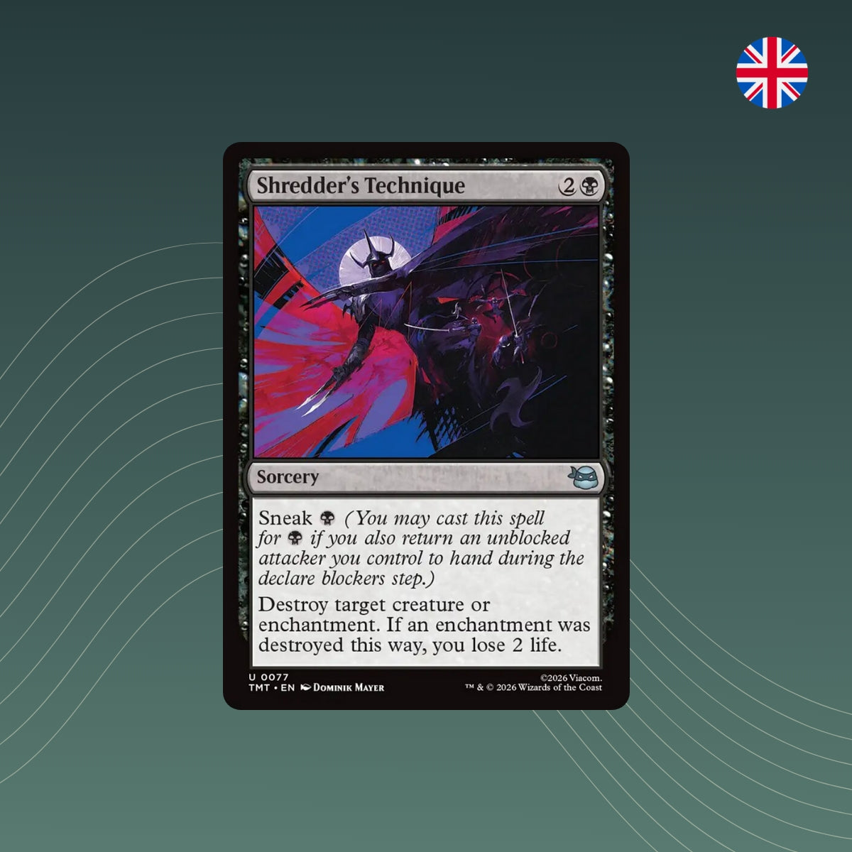 MTG - Shredder's Technique - #0077 - Teenage Mutant Ninja Turtles - English