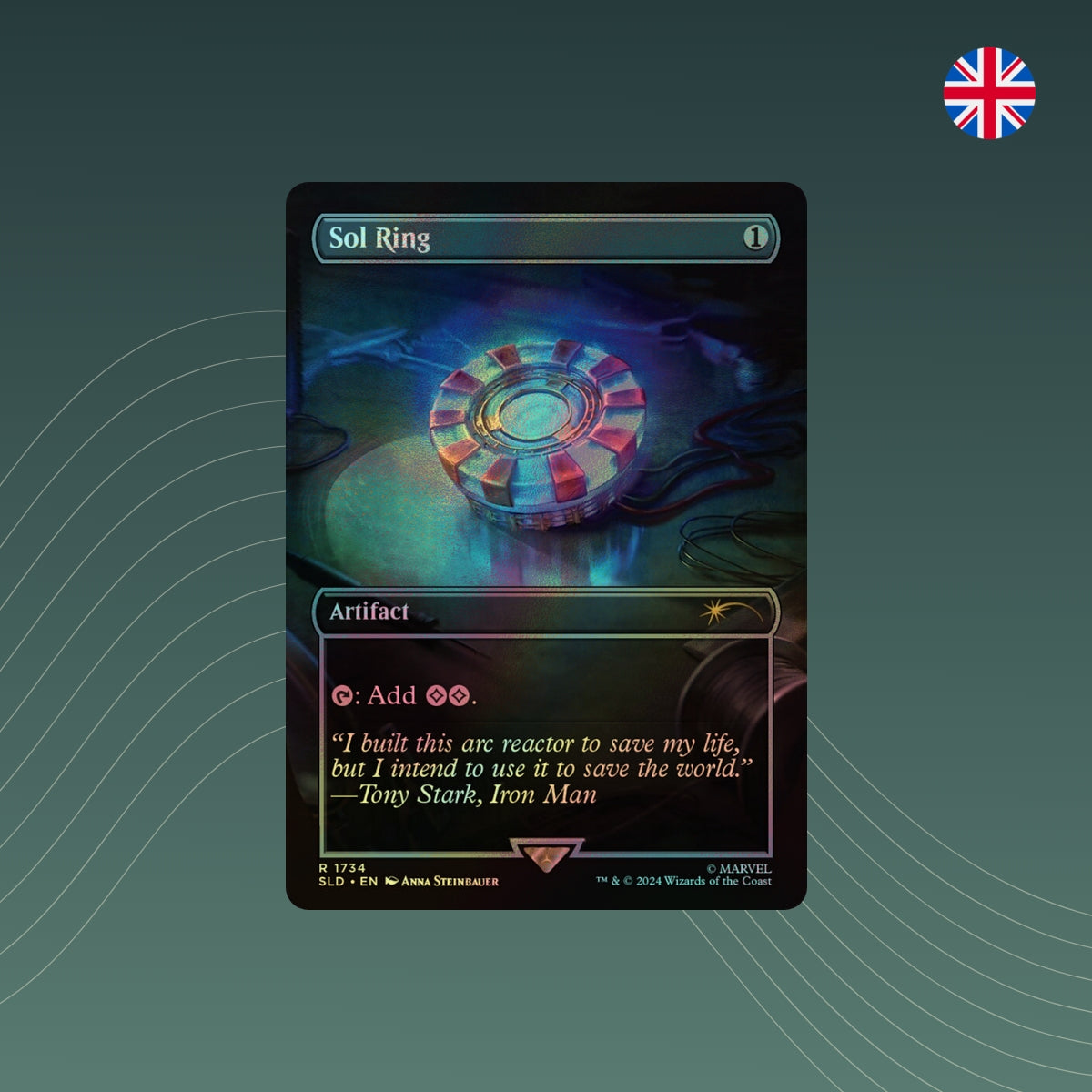 MTG - Sol Ring - #1734 - Secret Lair x MARVEL - Showcase - Foil - Englisch