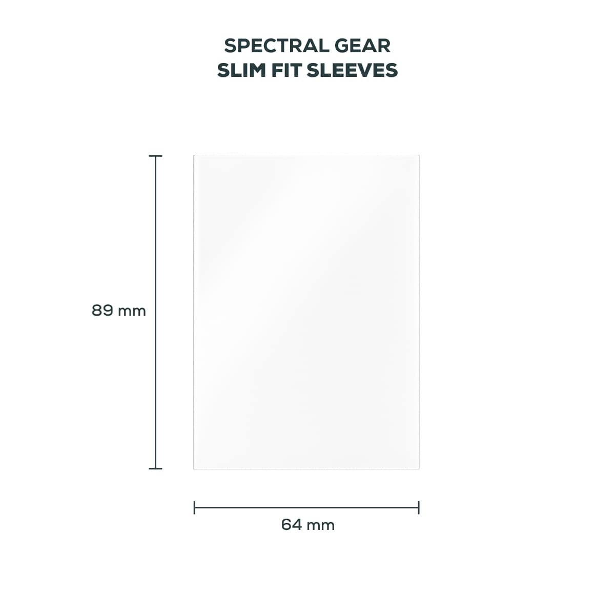 SPECTRAL GEAR - Slim Fit Inner Card Sleeves - 64x89mm - Pokémon, MTG, One Piece Sleeves - 100 Count