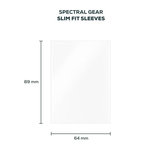 SPECTRAL GEAR Slim Fit Inner Card Sleeves 64x89mm - Pokémon, MTG, One Piece Sleeves - 100 Stück