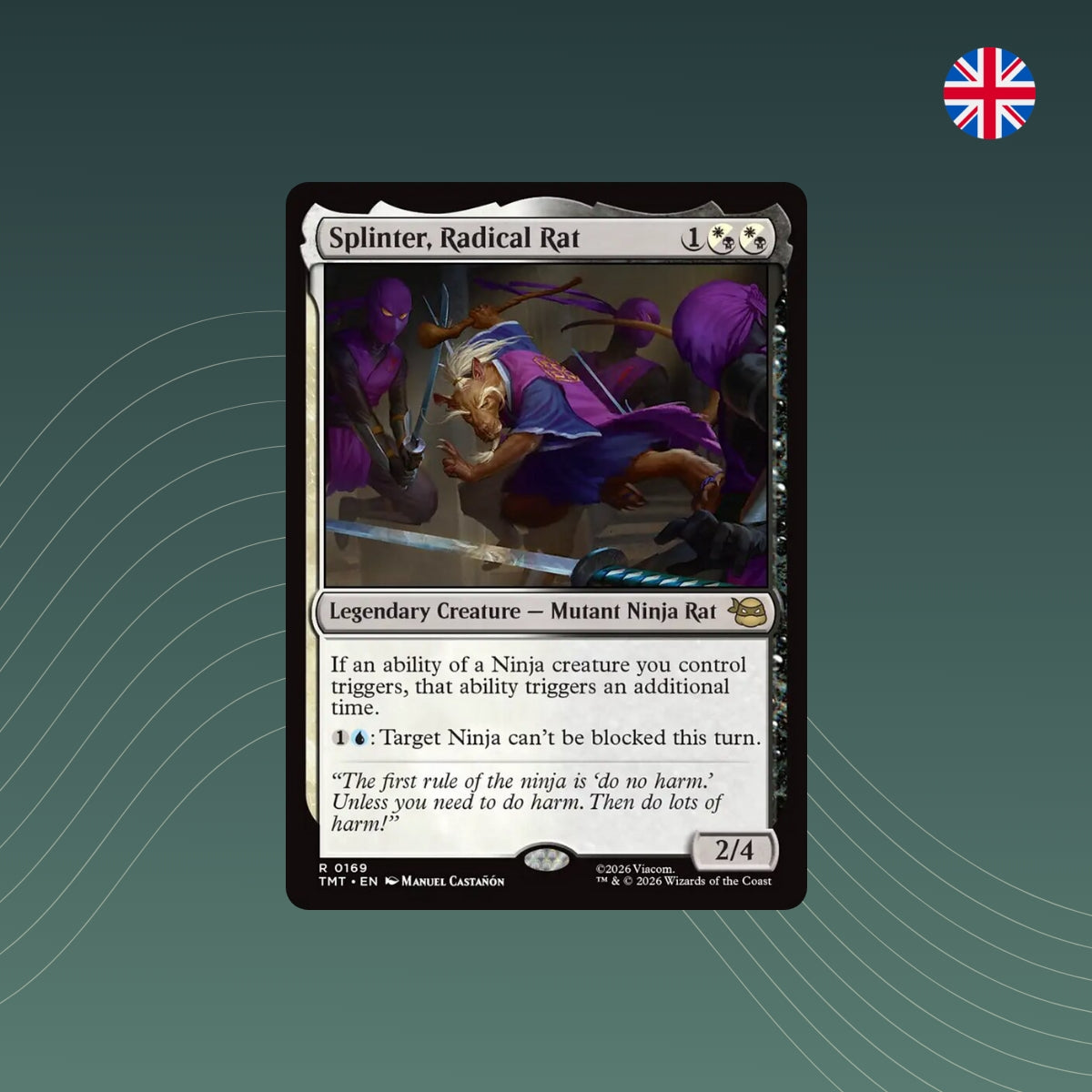 MTG - Splinter, Radical Rat - #0169 - Teenage Mutant Ninja Turtles - Englisch