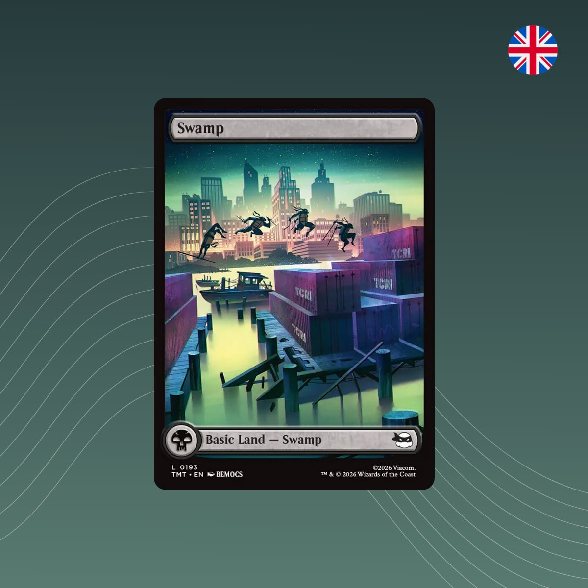 MTG - Swamp - #0193 - Teenage Mutant Ninja Turtles - Showcase - Englisch