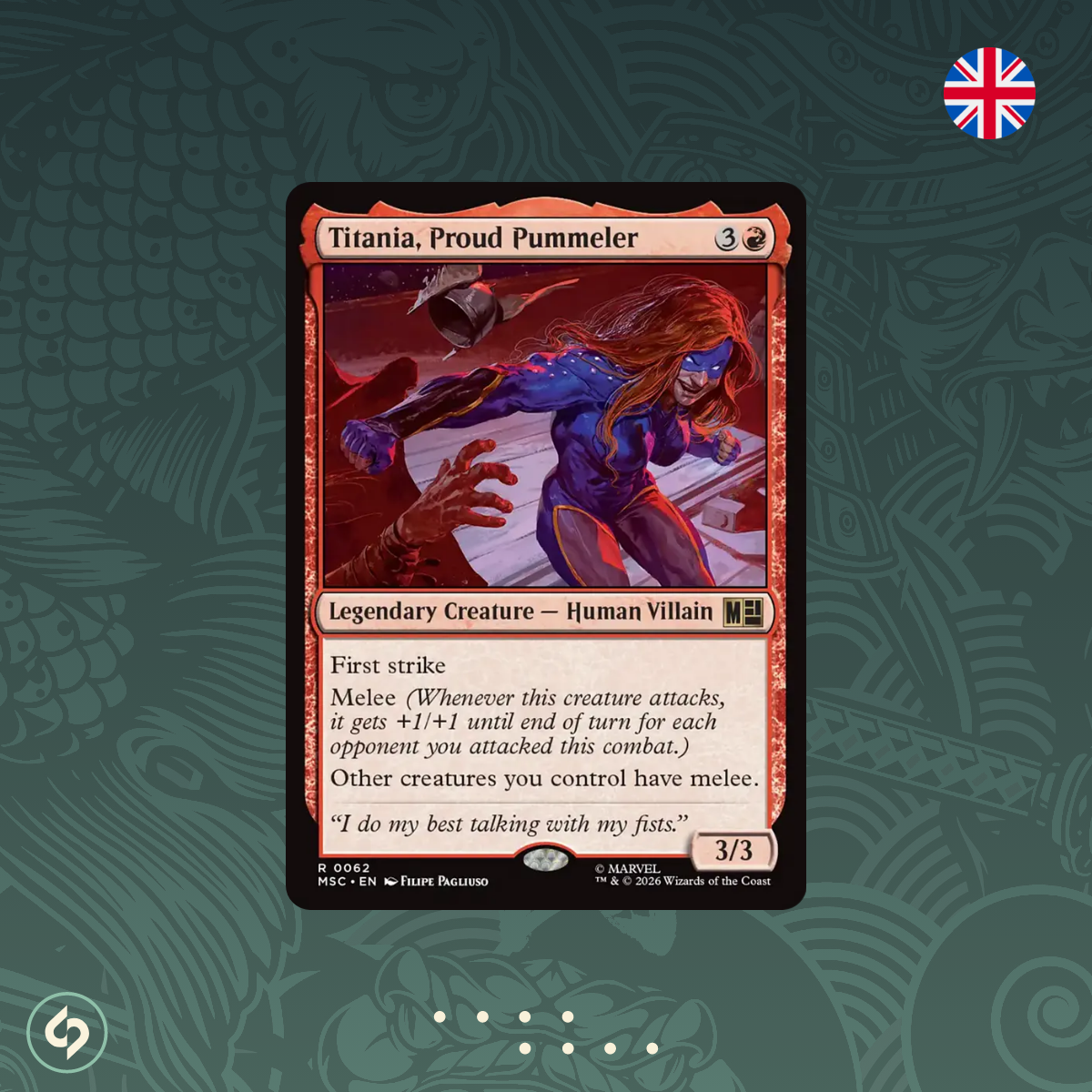 Titania, Proud Pummeler - #0062 - MTG - Commander: Marvel Super Heroes - Englisch