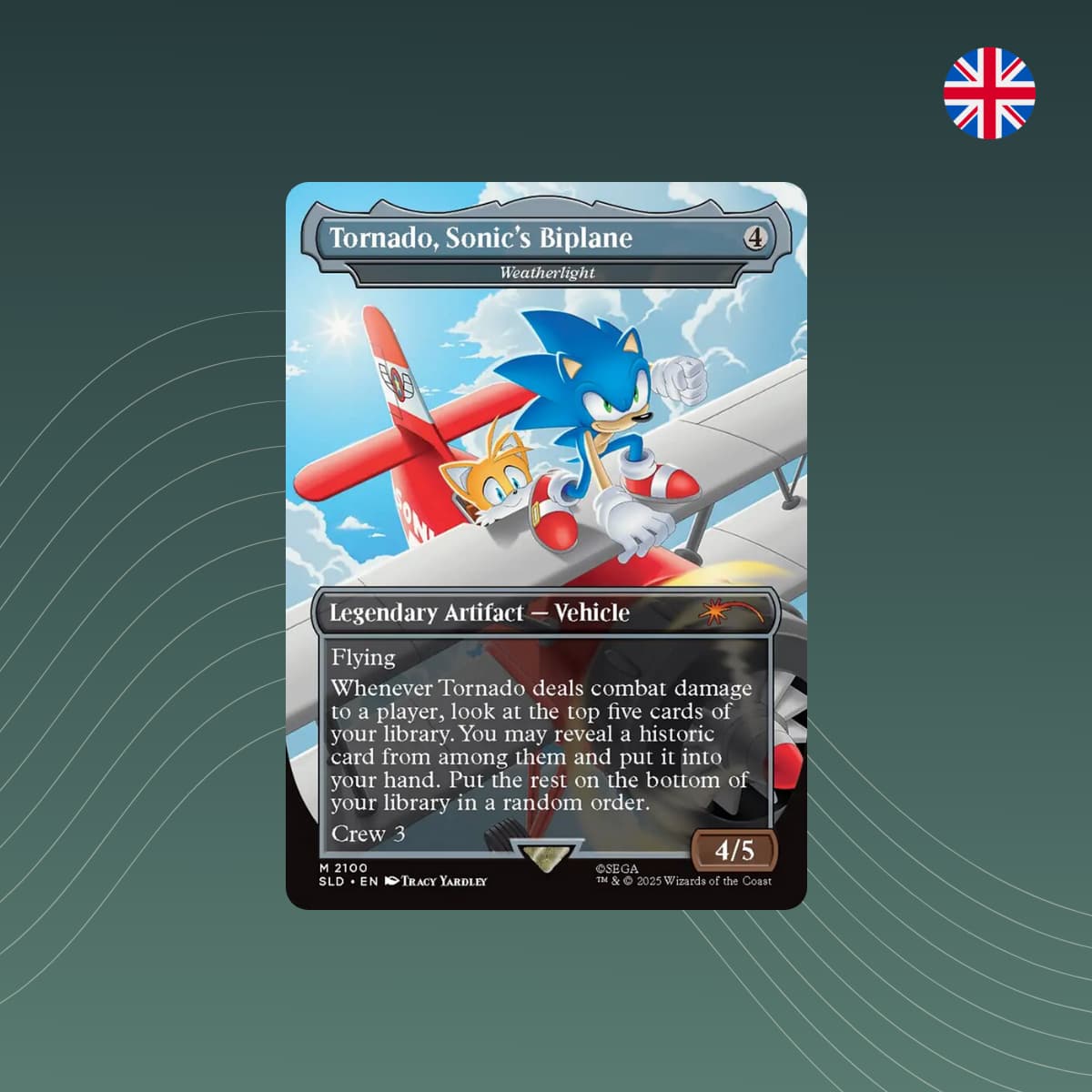 MTG - Tornado, Sonic's Biplane / Weatherlight - Secret Lair x Sonic - English