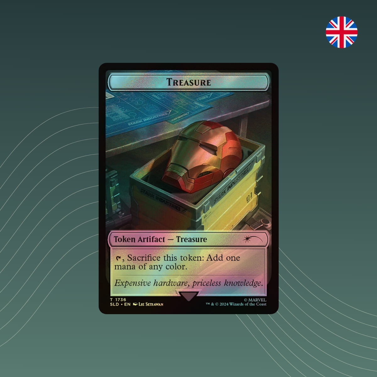 MTG - Treasure Token - #1736 - Secret Lair x MARVEL - Showcase - Foil - Englisch