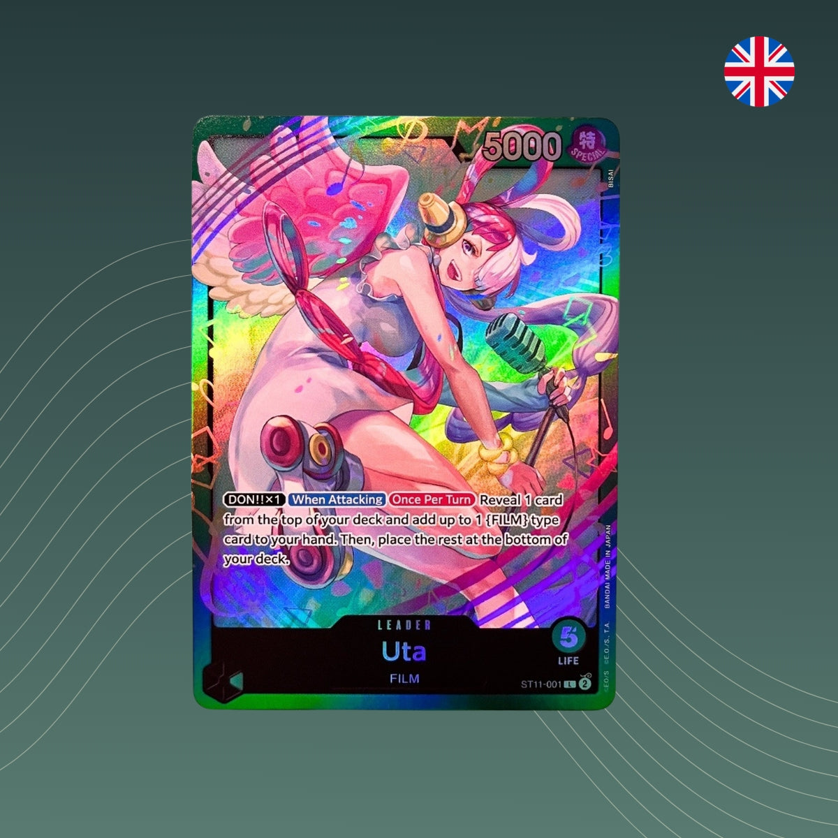 Uta ( ST11-001) - Starter Deck: Green Uta - Leader - One Piece TCG - Englisch
