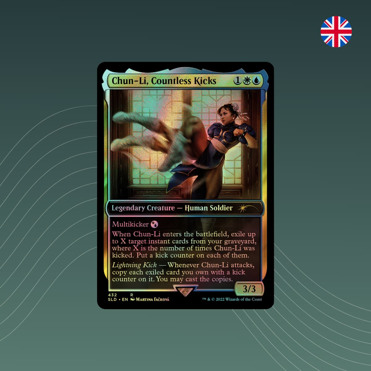 MTG - Chun - Li, Countless Kicks - Secret Lair x Streetfighter - Foil - Englisch - spectraltrading