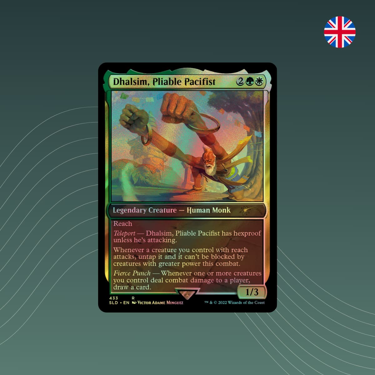 MTG - Dhalsim, Pliable Pacifist - Secret Lair x Streetfighter - Foil - Englisch - spectraltrading