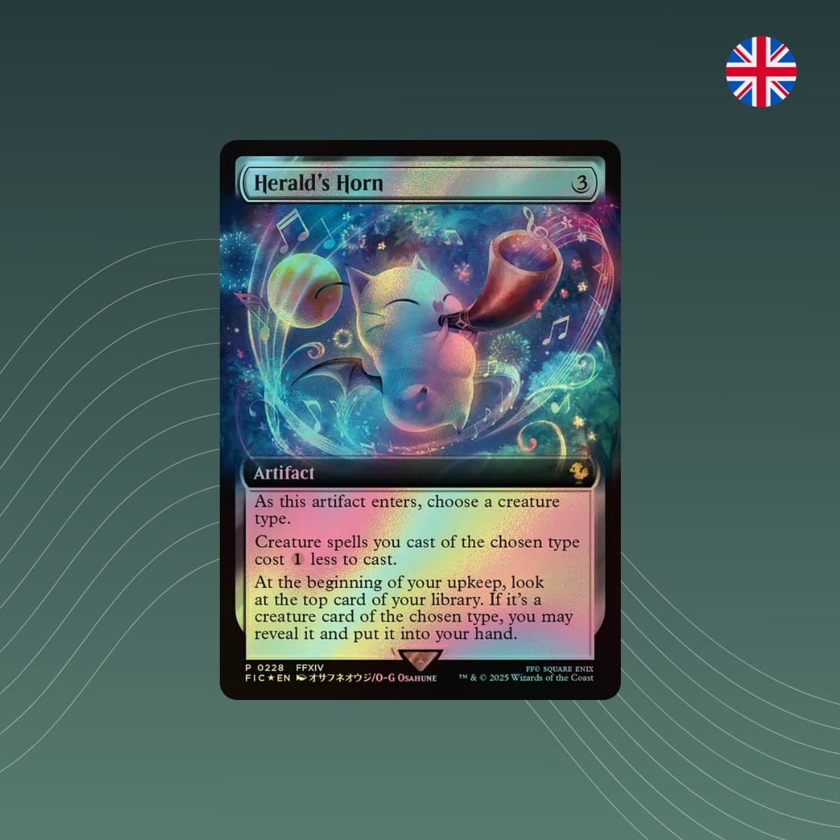 Herald's Horn #0228 | MTG Final Fantasy Extended Art Foil Promo | NM spectraltrading Herald's Horn #0228 | MTG Final Fantasy Extended Art Foil Promo | NM spectraltrading
