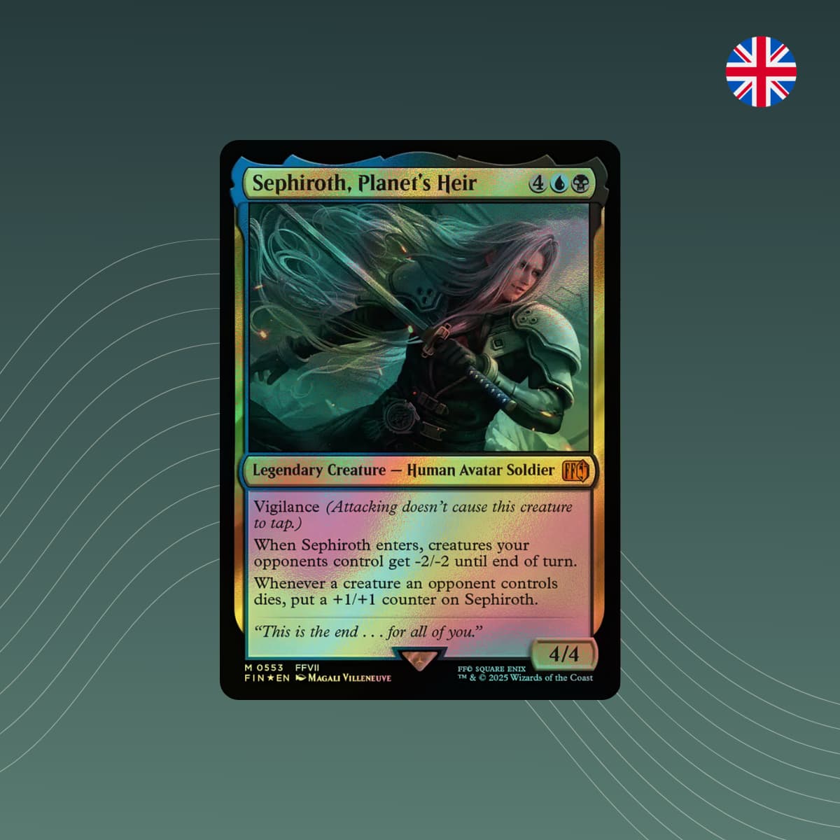 sephiroth planet's heir mtg card Sephiroth, Planet's Heir #0553 Foil | MTG Final Fantasy Extras