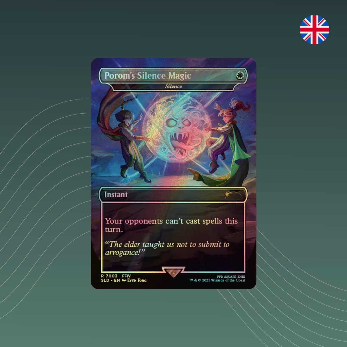 MTG - Silence / Porom's Silence Magic - Final Fantasy x Secret Lair - Showcase - Foil - Englisch - spectraltrading