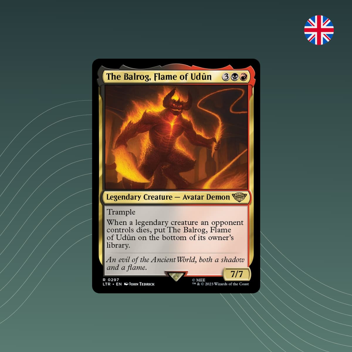 MTG - The Balrog, Flame of Udûn - Lord of the Rings - Englisch - spectraltrading