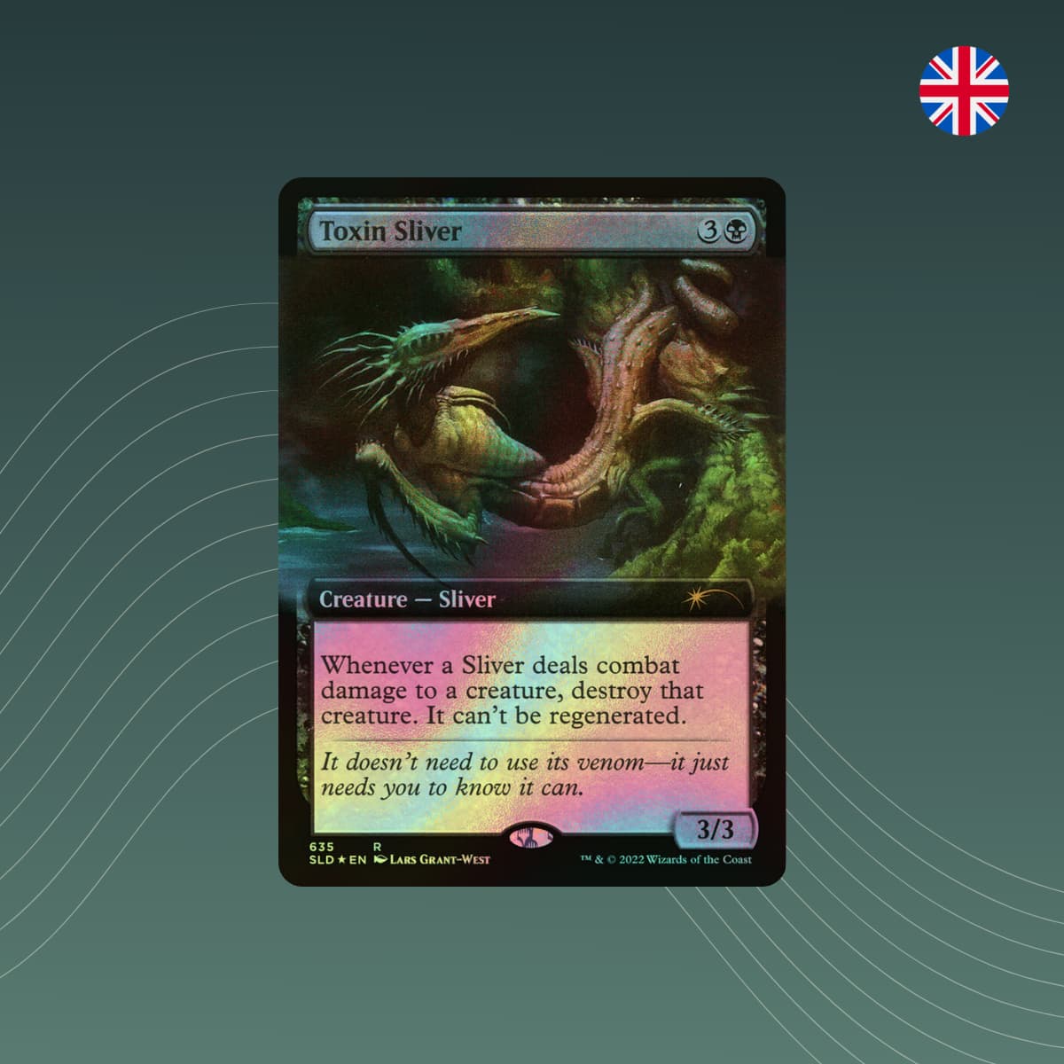 MTG - Toxin Sliver - Secret Lair - Extended Art - Foil - Englisch - spectraltrading