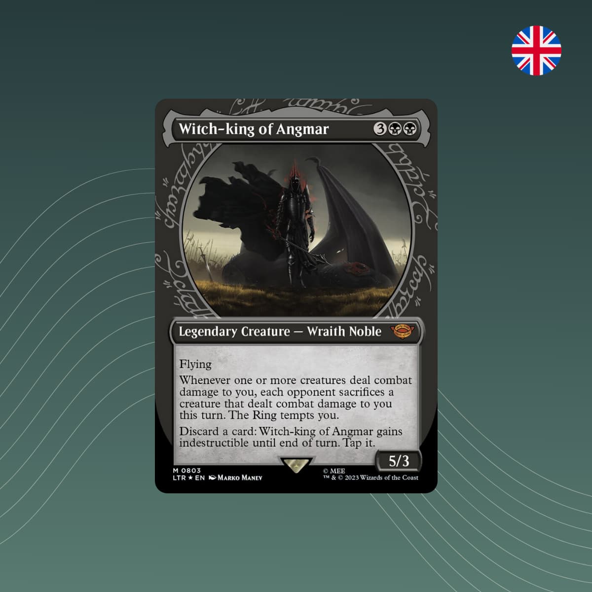 MTG - Witch - king of Angmar V.1 - Lord of the Rings - Showcase - Englisch - spectraltrading
