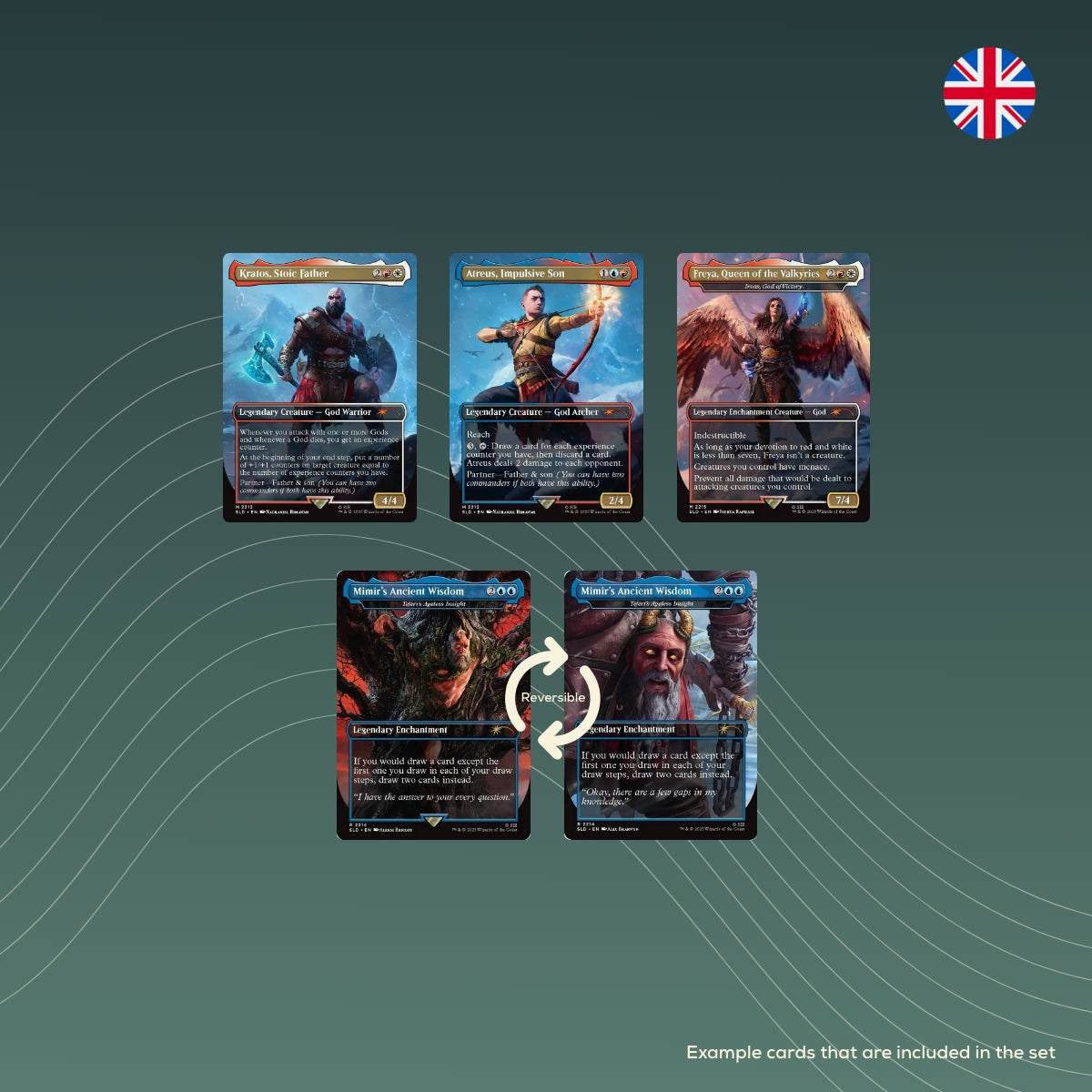 spectraltrading_Secret Lair Drop Series Secret Lair X Playstation God of War - Norse_mtg_secretlair_sealed_EN_example_cards