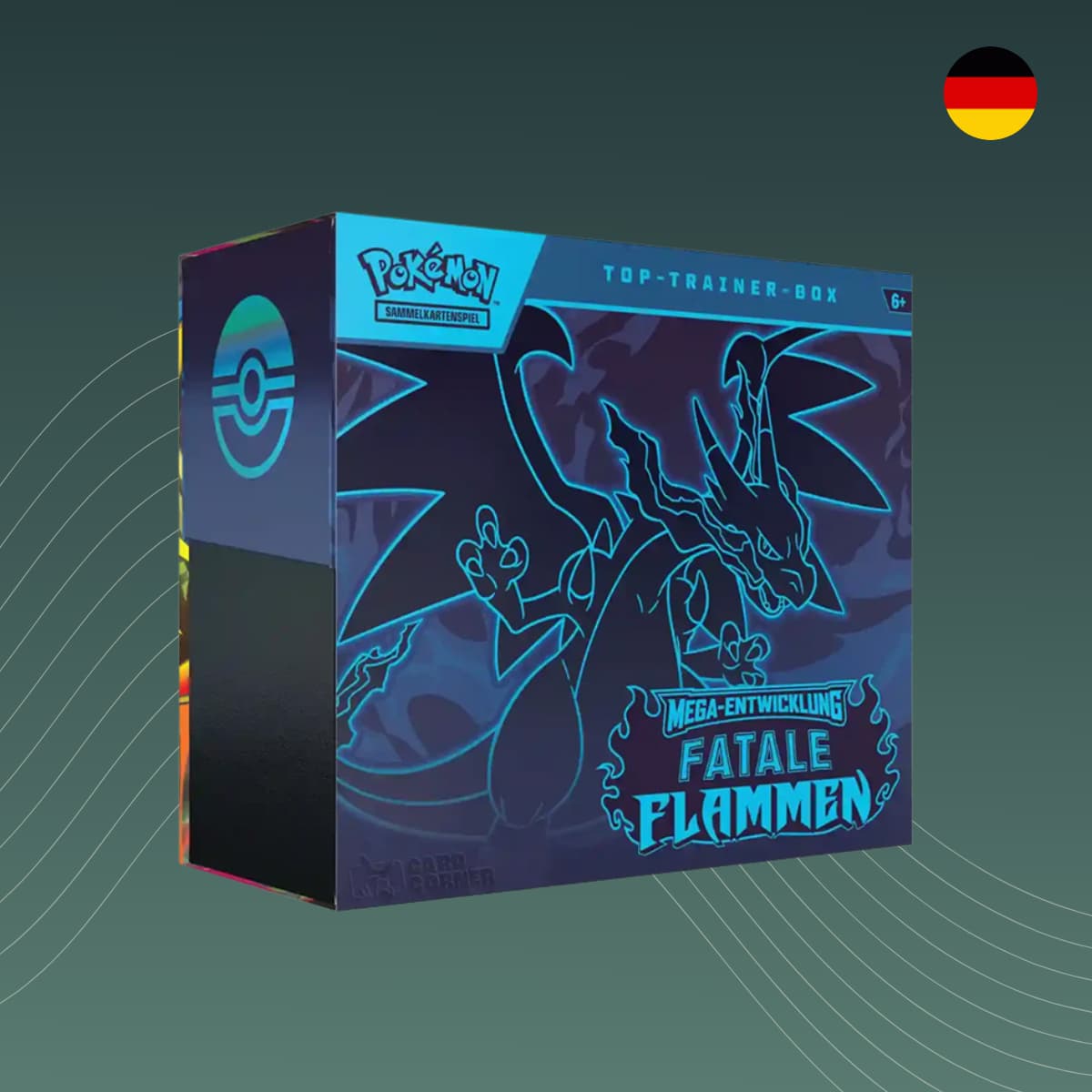 Pokémon Mega Entwicklungen Fatale Flammen Top Trainer Box Deutsch sealed