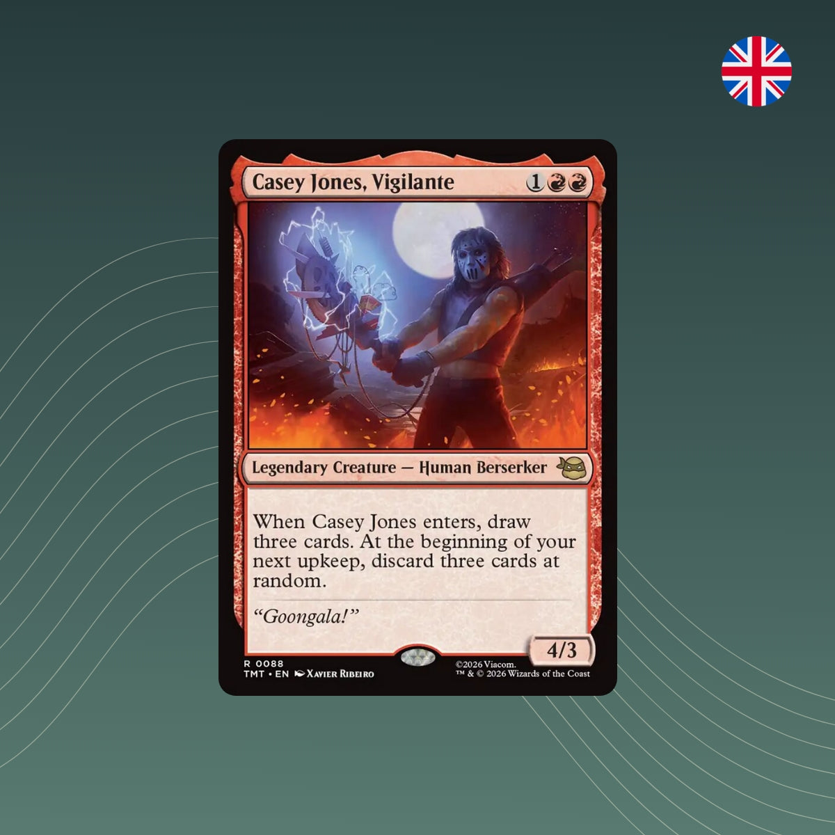 MTG - Casey Jones, Vigilant - #0088 - Teenage Mutant Ninja Turtles - Englisch