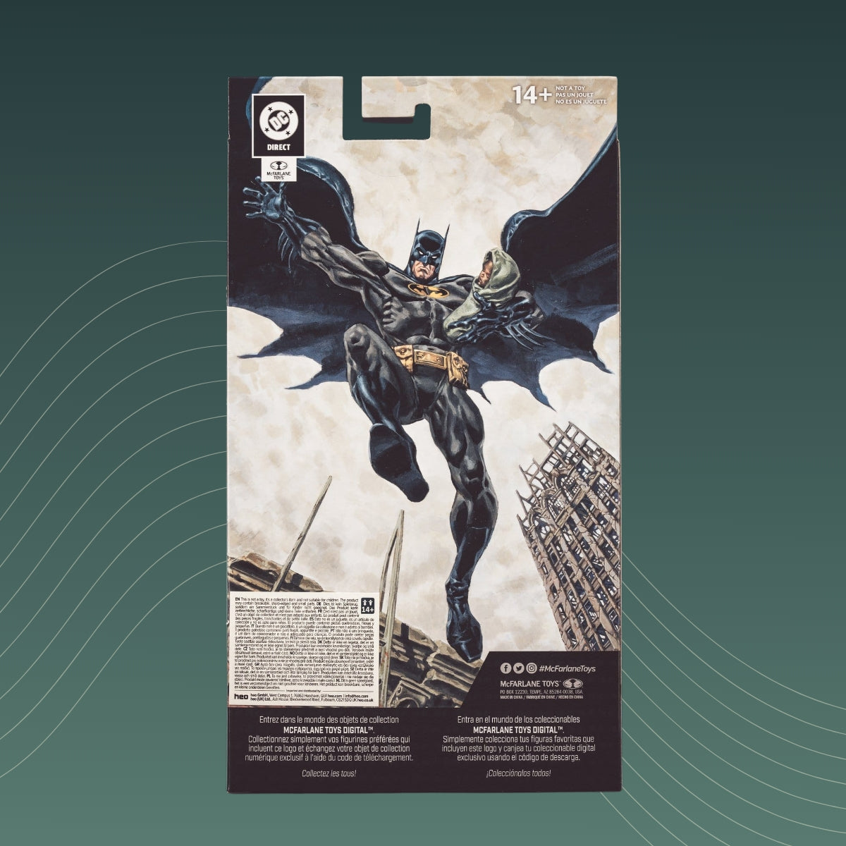 DC Direct McFarlane Toys Digital Actionfigur Batman (No Man's Land) (Chase) 18 cm - back