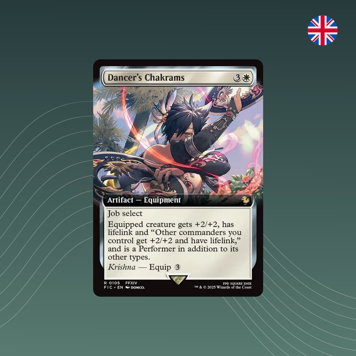 MTG - Dancer's Chakrams - Final Fantasy - Extended Art - Englisch