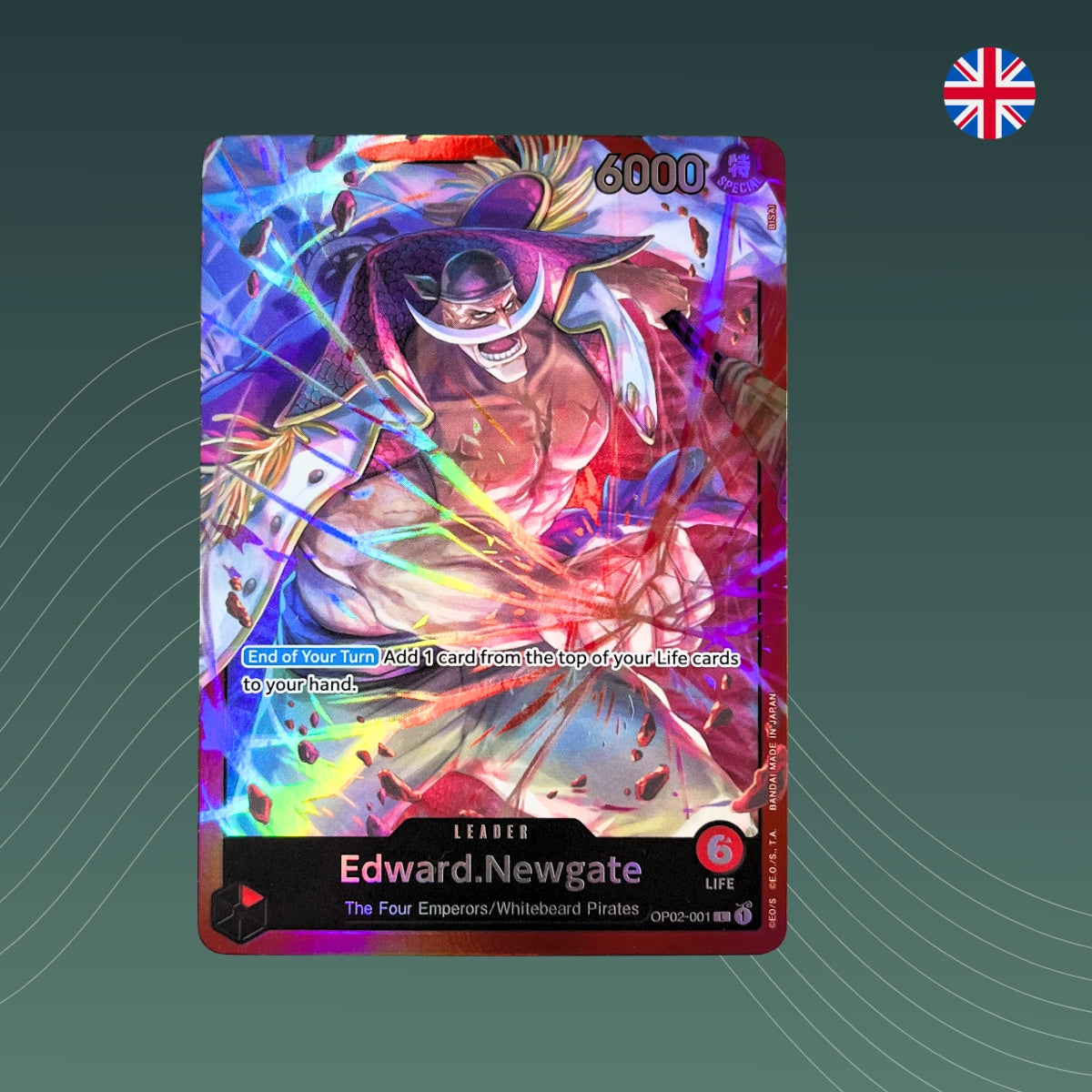 Edward.Newgate (OP02-001) ST-15 - Starter Deck: Edward.Newgate - One Piece TCG - Englisch