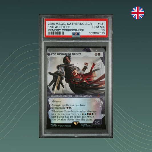 MTG - Ezio Auditore da Firenze -  PSA 10 - GEM MINT - Assassin's Creed - 2024 - Foil - Englisch - front
