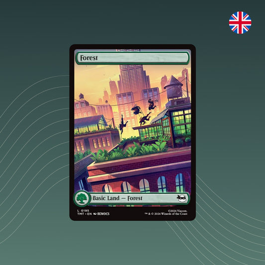 MTG - Forest - #0195 - Teenage Mutant Ninja Turtles - Showcase - Englisch