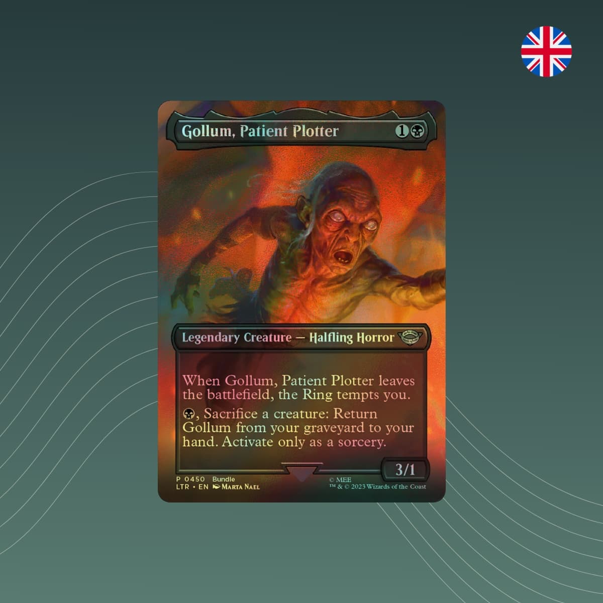 MTG - Gollum, Patient Plotter V.2 - Lord of the Rings - Showcase - Foil - Englisch - spectraltrading