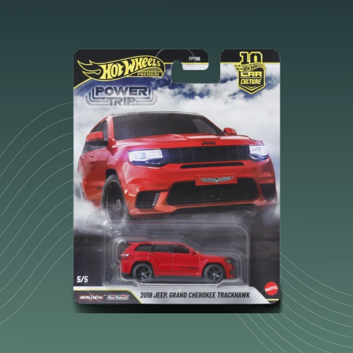 Hot Wheels - Premium - Car Culture 2026 - Power Trip - 2019 Jeep Grand Cherokee Trackhawk - 5/5