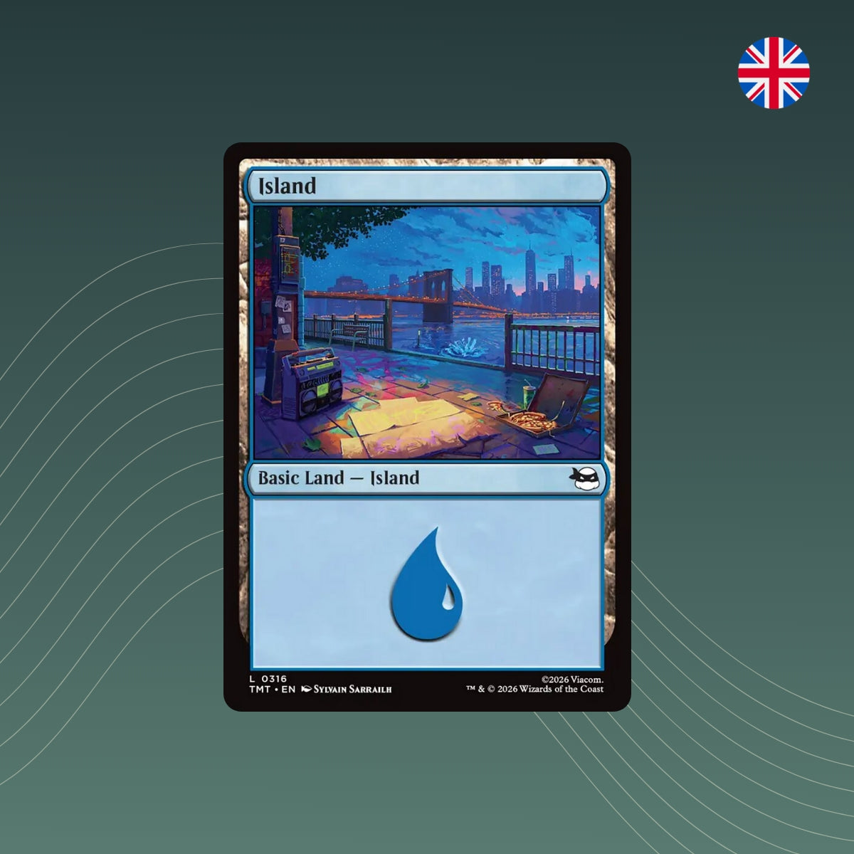 MTG - Island - #0316 - Teenage Mutant Ninja Turtles - Englisch